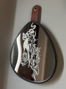 Lustro ręcznie grawerowane 