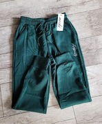 Moski ocieplane  spodnie dresowe z wysokim stanem S/M