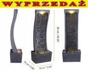 Fontanna Pokojowa Ogrodowa Ozdoba Dekoracja + LED i Kamyki