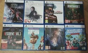 Zestaw 8 gier na Ps5 Resident Evil 3,Grid,Jedi... Polecam!!!