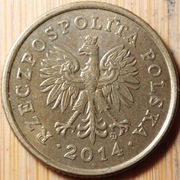 5 groszy 2014 MW (rzadka) 5 gr 2014 MW  (emisja: 15 mln) (VII) 