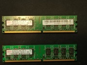 Pamięć RAM Hynix 2GB DDR2 DIMM 667MHZ OEM (HYMP125U64CP8-Y5 AB-C) 2szt