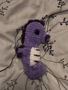 konik morski na szydełku pluszak maskotka amigurumi rękodzieło  