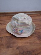 Kapelusz papierowy dziewczęcy z tęcza Dunnes Stores rozmiar 9 11 lat