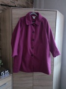 Trapezowy fuksjowy płaszczyk 