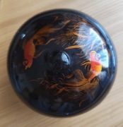 Pudełko z laku lakowane koi