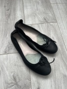 Czarne skórzane włoskie baleriny 37 La differenza Vero Cuoio