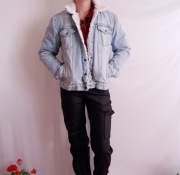 Kurtka Jeansowa z Barankiem Ocieplana ASOS M 38