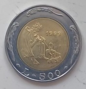 San Marino - 500 lira - 1989r. 