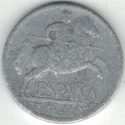 Hiszpania 5 centimos centymów 1941 20 mm nr 2