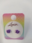 Lovisa Kolczyki Dziecięce Róże 