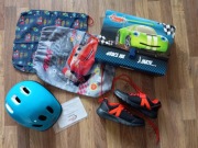 KASK AXER CHŁOPIEC ,BUTY,TECZKA,2 WORKI w tym 2 NOWE RZECZY