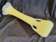 Wazon szklany flakon Wołomin? Jagoda? kolorowe szkło matowe PRL  