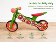 Jeździk / rowerek biegowy 2w1 Milly Mally – bardzo dobry stan