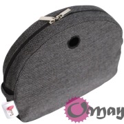 Czarny organizer do Obag MOON LIGHT plecionka grafitowa 2 kieszenie OMAY