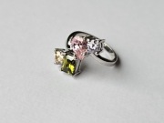 Srebrny pierścionek z cyrkoniami próba 925