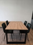 NOWY! Stół Loft 138x90cm + 4 krzesła