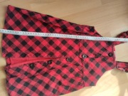 Ogrodniczka sukienka krateczka