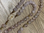 Duży różowy różaniec