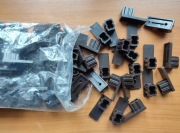 Zatyczka zaślepka stopka do prowadnicy rolety zew. - brąz ciemny -10szt.