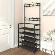 Wielofunkcyjny stojak na buty i wieszak na ubrania 2w1