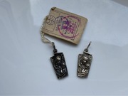 Warmet zawieszka srebrna stary medalik srebro PRL vintage