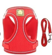 Odblaskowe szelki i smycz dla psa i kota xs