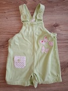 Spodenki niemowlęce ogrodniczki krótkie rozm.62/68 - 3/6 m-cy 