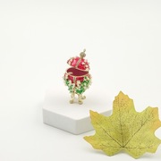 Jajko jajo faberge pojemniki szkatułka małe czerwone styl wiktoriański