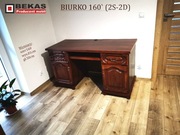 Stylowe Biurko 160` (2s-2D) Orzech Producent BEKAS Meble StyLove 