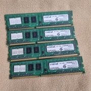 Zestaw 8GB RAM DDR3 (4x 2GB) Crucial | 1333MHz | Stabilna praca