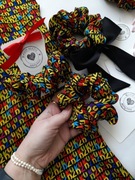 Jedwabna gumka do włosów scrunchie Łódź pamiątka souvenir 