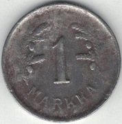 Finlandia 1 markka marka 1950 21 mm żelazo nr 2