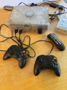 Xbox classic crystal + akcesoria + XBMC