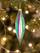 Bombka choinkowa Sopel szklane ozdoby retro styl jak sople prl 