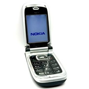 Telefon komórkowy Nokia 6131 czarno-srebrny klapka.