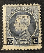 Belgia (Belgique, Belgie), króla Belgów Alberta I , 75 centymów