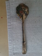 Posrebrzana łyżeczka do cukiernicy, firmy Hefra, wzór wschodni, lata 70te