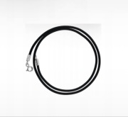 Versil naszyjnik rzemyk 38 cm kauczuk 1,5 mm + srebro 925