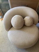 Poduszka ozdobna kulka okrągła piłka ball kula tkania boucle fi.25 kolor 2