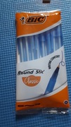 Długopis BIC Round Stic Medium 1.0 SZKOLNY BIUROWY niebieski - 8 sztuk