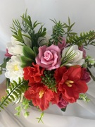 flower box. bukiet kwiatów mydlanych.