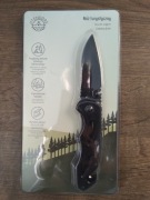 Nóż turystyczny survivalowy pokrowiec zbijak klips