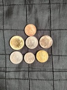 Monety greckie drachmy, Grecja.