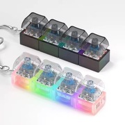 KLWIATURA LED FIDGET CLICKER BRELOK ANTYSTRESOWY CZARNY/BIAŁY