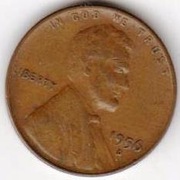 USA 1 cent 1956 D r.  st. 3/3