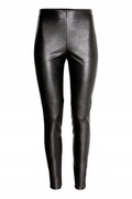 H@M Legginsy damskie Imitacja skóry 34 Spodnie