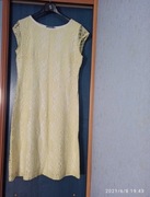 Elegancka żółta sukienka koronka Grey Wolf 