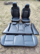 Stelvio Fotele + Kanapa Czarna Skóra Elektryczne Grzane Lusso