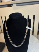 Łańcuszek Srebrny Diamentowany Pancerka dł. 50 cm, szer. 8 mm